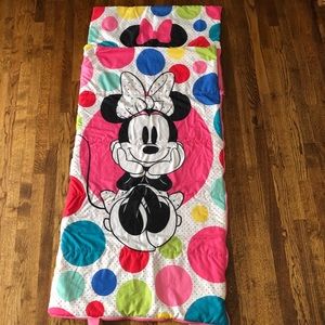 Child’s Minnie Mouse sleeping bag